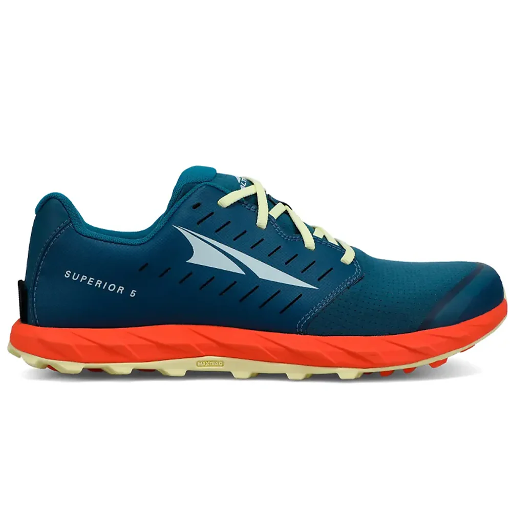 Men's Altra Superior 5, Blue/Orange, 10 D Medium