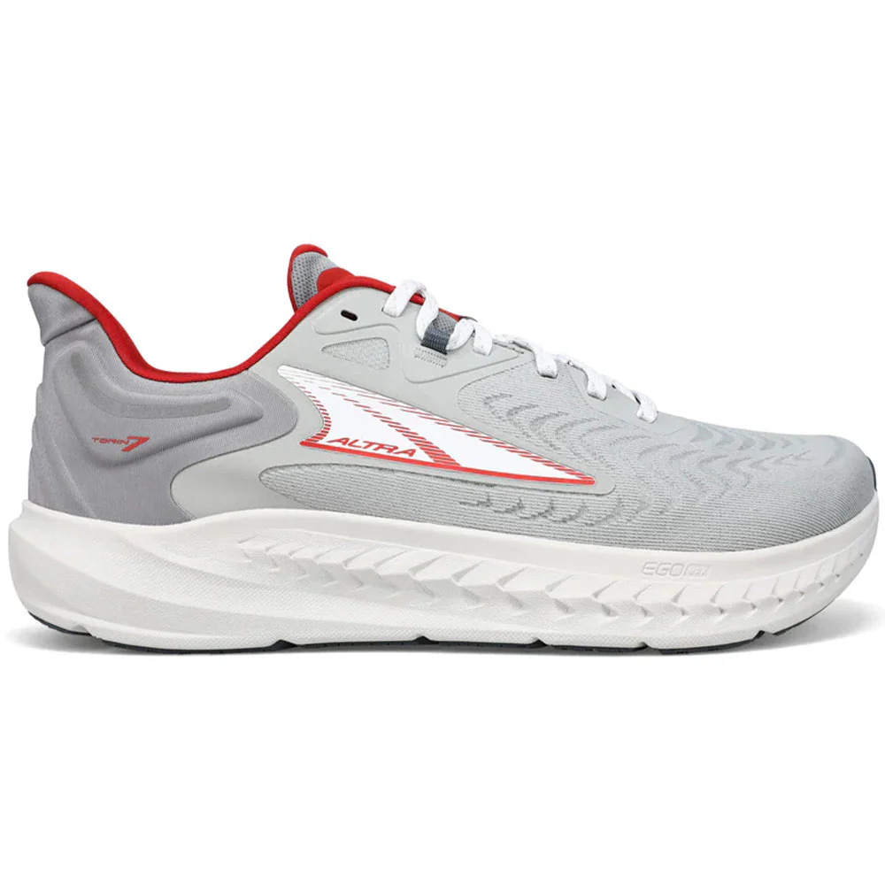 Men's Altra Torin 7, Gray/Red, 11.5 2E Wide