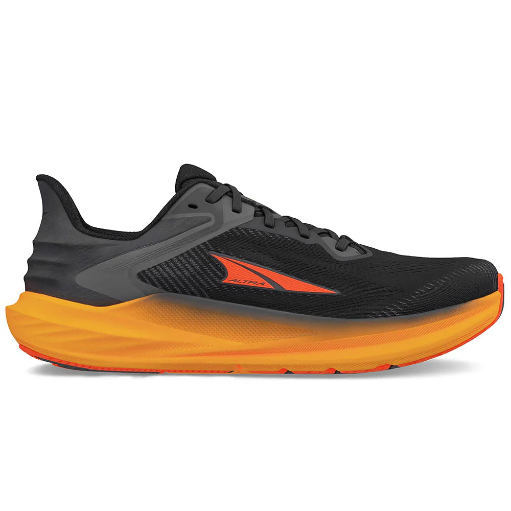 Men's Altra Torin 8, Black/Orange, 9 D Medium
