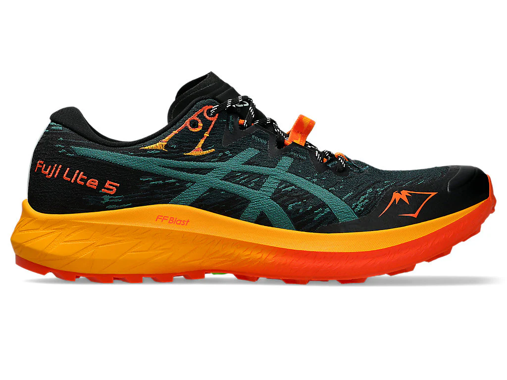 Men's Asics Fuji Lite 5, Saxon Green/Rainy Lake, 12 D Medium