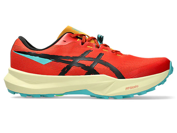 Men's Asics Fuji Lite 6, Red Clay/Black, 9 D Medium