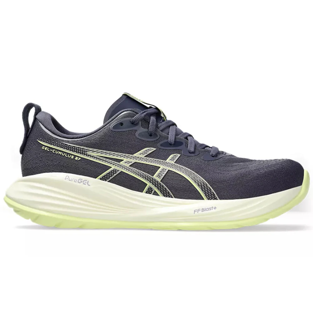 Men's Asics Gel-Cumulus 27, Indigo Fog/Lucid Yellow, 12 D Medium