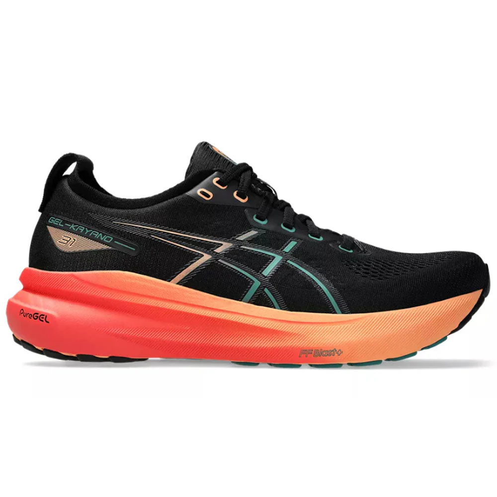 Men's Asics Gel-Kayano 31, Black/Rainy Lake, 10 2E Wide