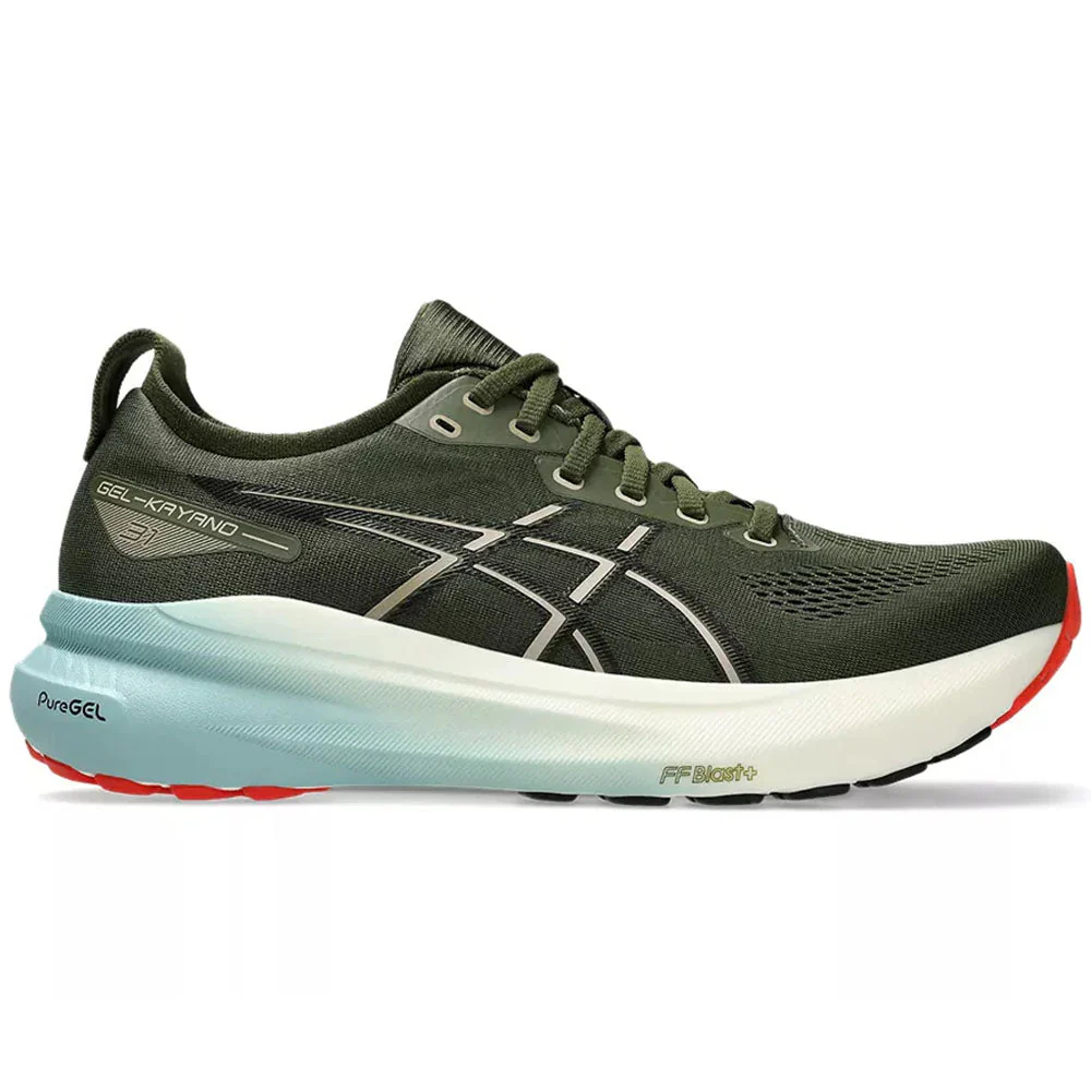 Men's Asics Gel-Kayano 31, Smog Green/Black, 11.5 D Medium