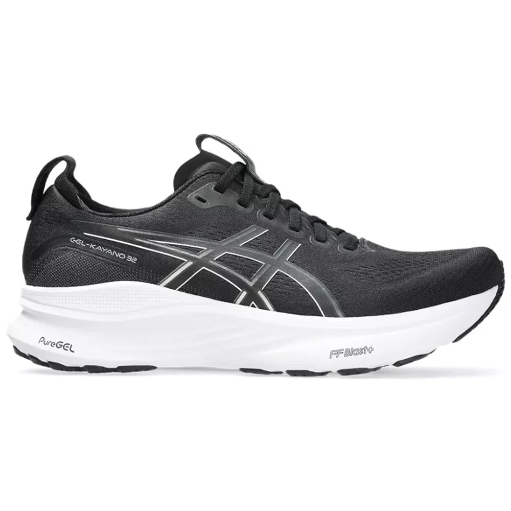 Men's Asics Gel-Kayano 32, Black/White, 12.5 4E Extra Wide