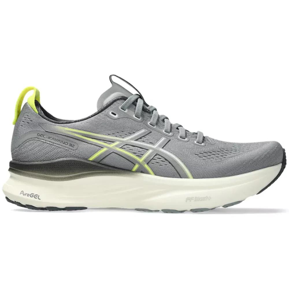 Men's Asics Gel-Kayano 32, Gravel/Citron, 11 D Medium
