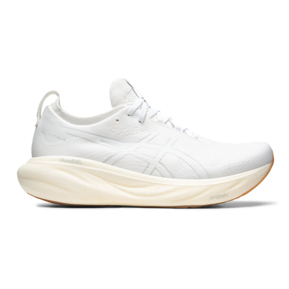 Men's Asics Gel-Nimbus 25, White/White, 11 D Medium