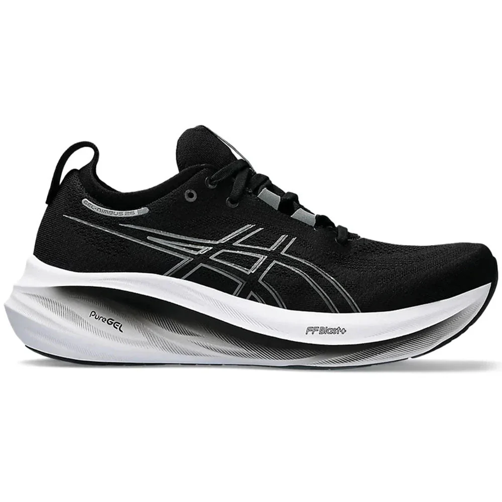 Men's Asics Gel-Nimbus 26, Black/Graphite Grey, 11.5 4E Extra Wide