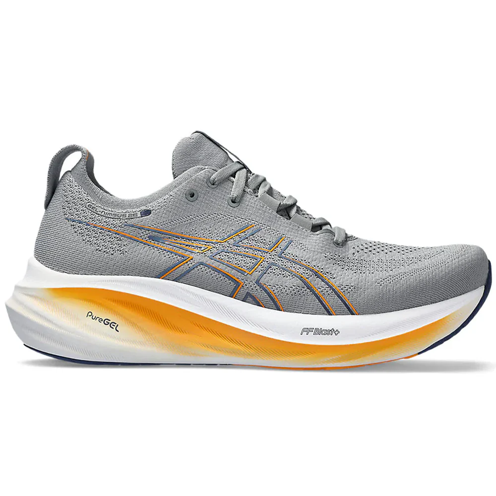 Men's Asics Gel-Nimbus 26, Sheet Rock/Thunder Blue, 12 2E Wide