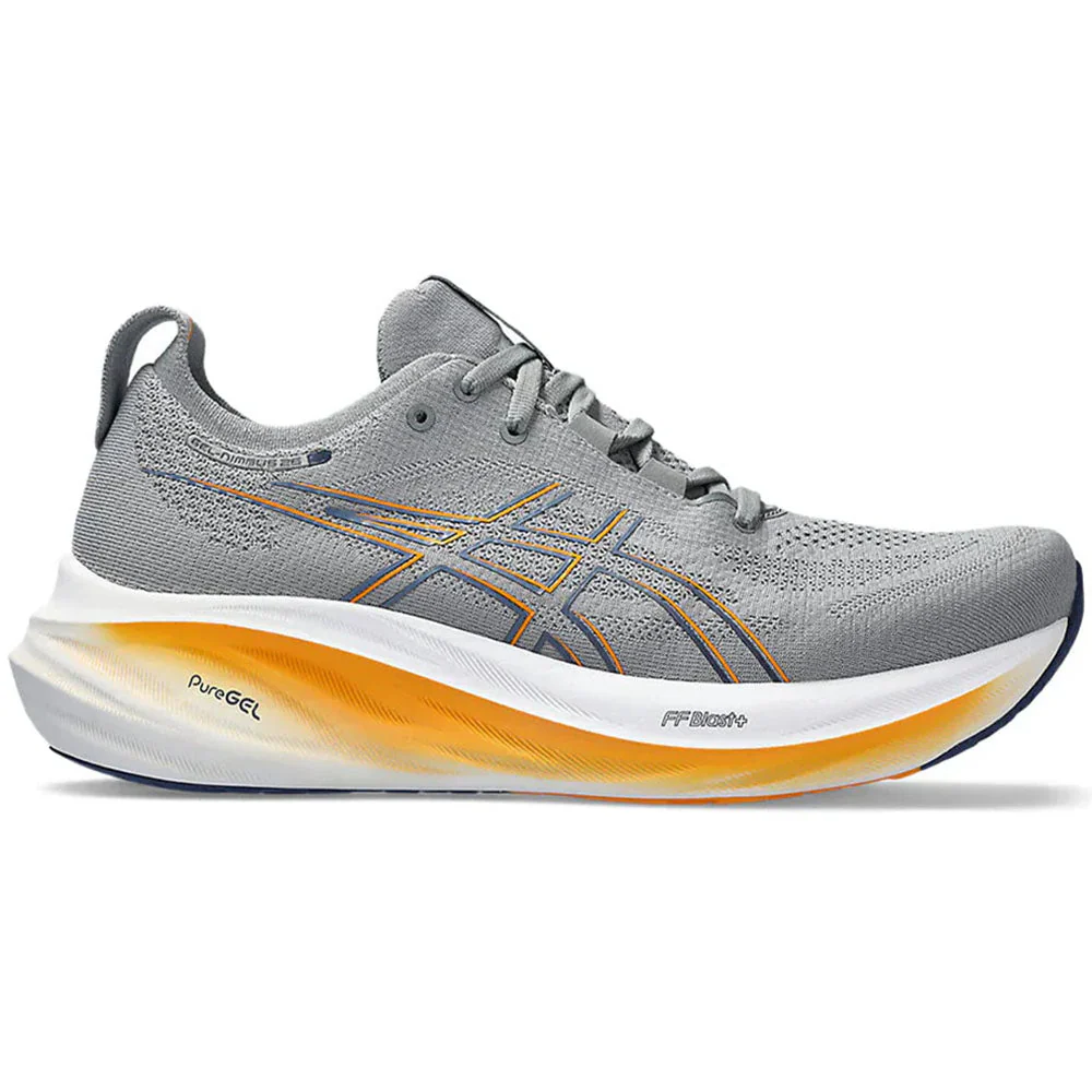 Men's Asics Gel-Nimbus 26, Sheet Rock/Thunder Blue, 8 D Medium