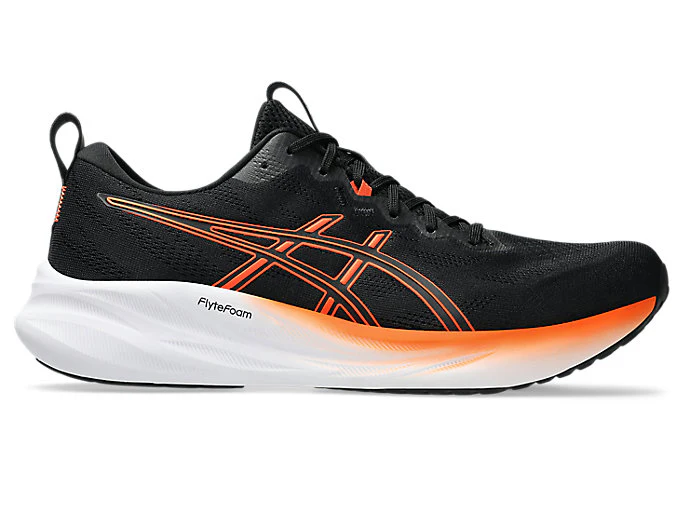 Men's Asics Gel-Pulse 16, Black/Nova Orange, 12 D Medium