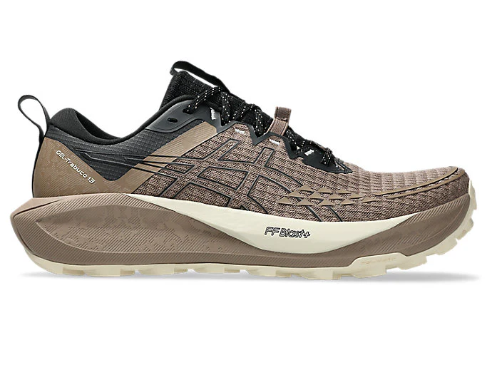 Men's Asics Gel-Trabuco 13, Taupe Grey/Black, 12.5 D Medium