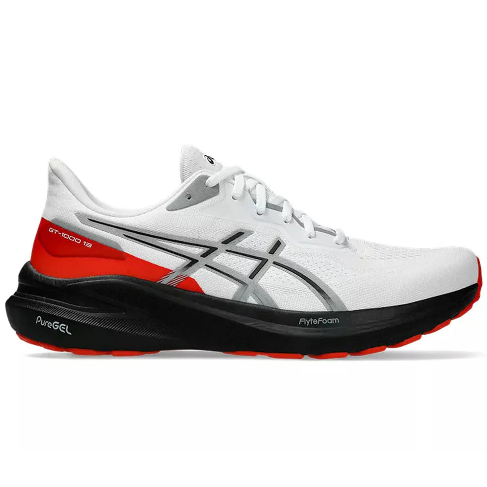 Men's Asics GT-1000 13, White/Black, 10 D Medium