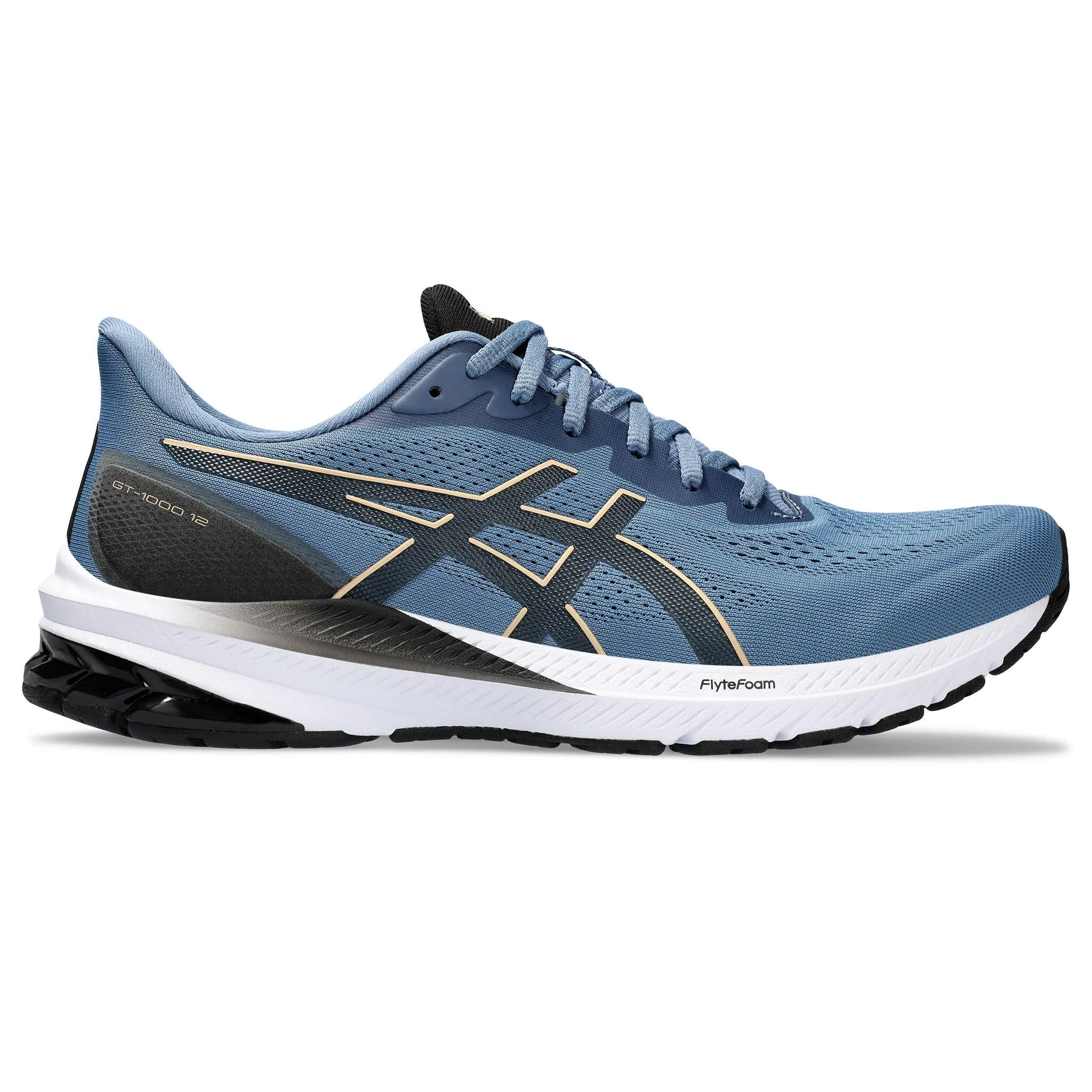 Men's Asics GT-2000 12, Storm Blue/Dune, 8 D Medium