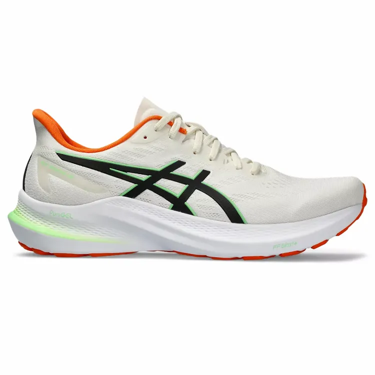 Men's Asics GT-2000 12, Cream/Black, 13 D Medium