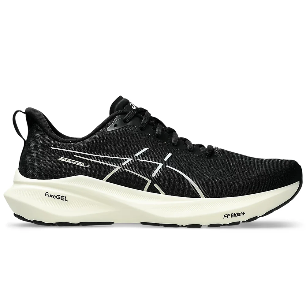 Men's Asics GT-2000 13, Black/White, 10.5 D Medium