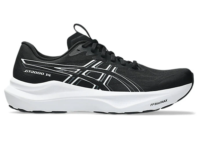 Men's Asics GT-2000 14, Black/White, 11.5 D Medium