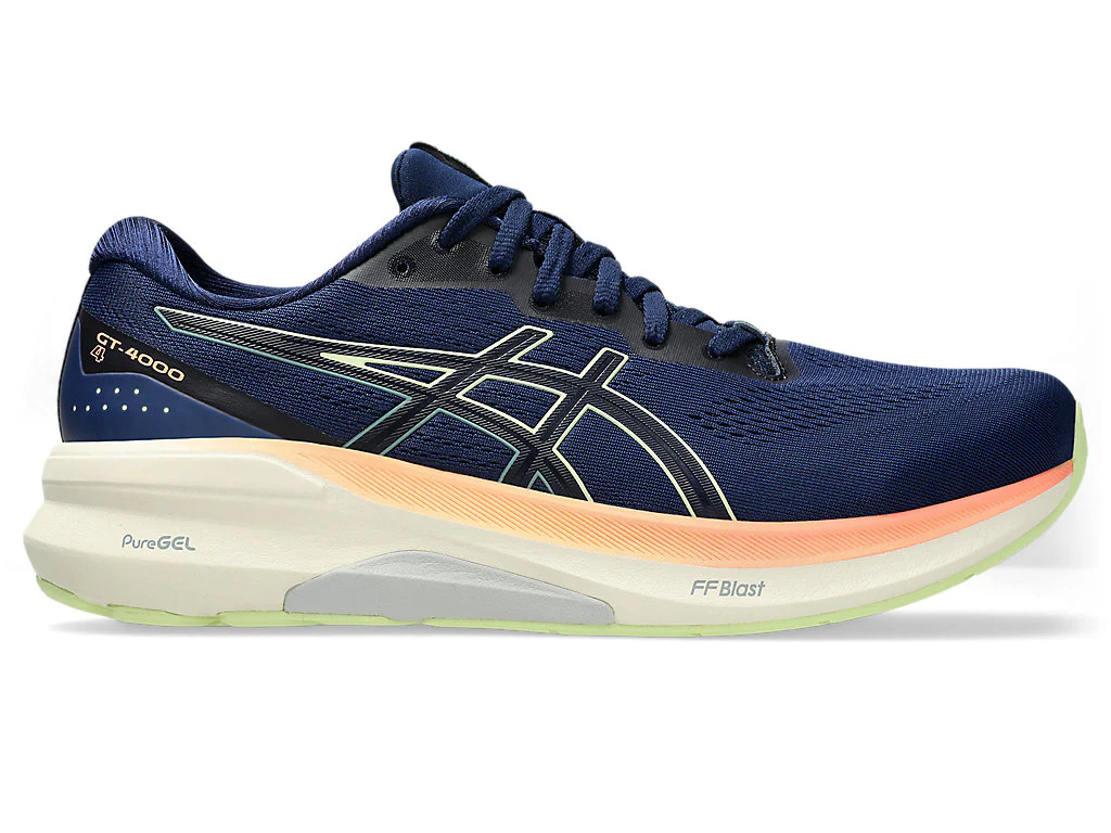 Men's Asics GT-4000 4, Blue Exanpse/Cool Matcha, 14 2E Wide