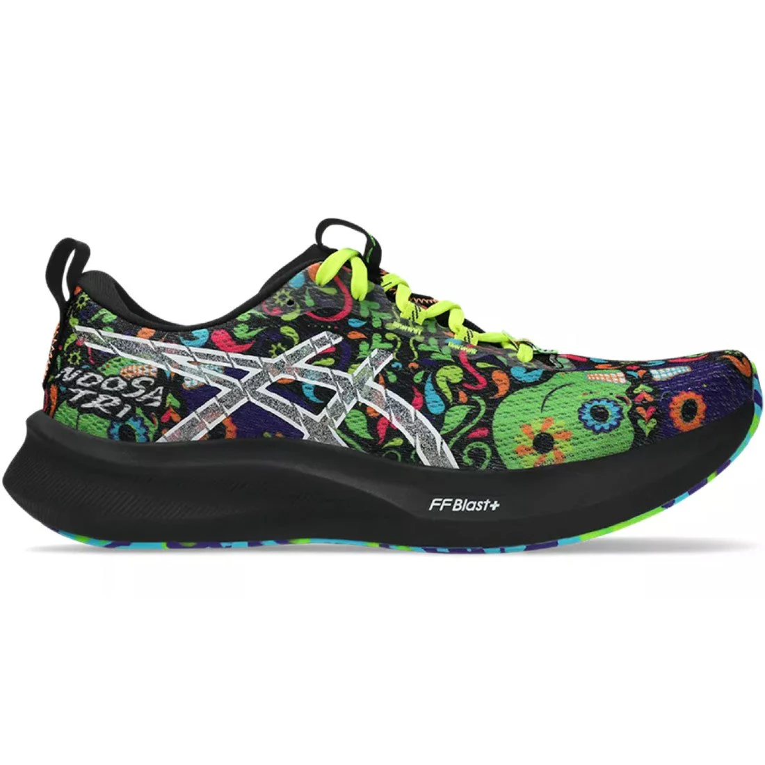 Men's Asics Noosa Tri 16, Black/Green Gecko, 9.5 D Medium