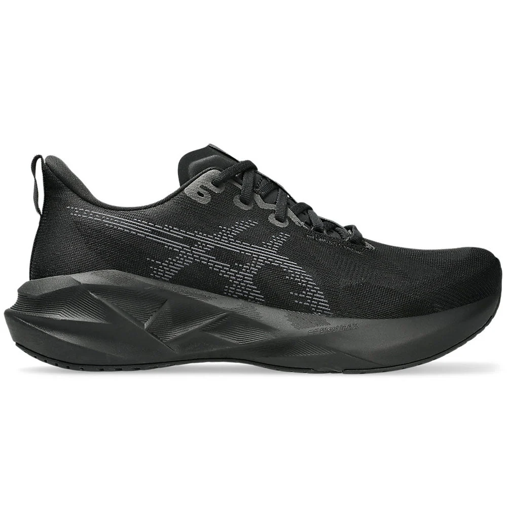 Men's Asics Novablast 5, Black/Carrier Grey, 14 D Medium