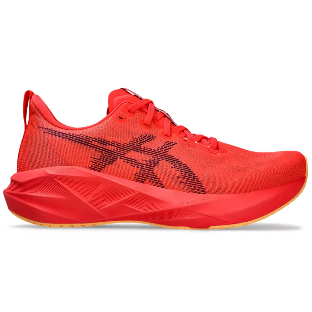 Men's Asics Novablast 5, Flash Red/Edo Purple, 10.5 D Medium