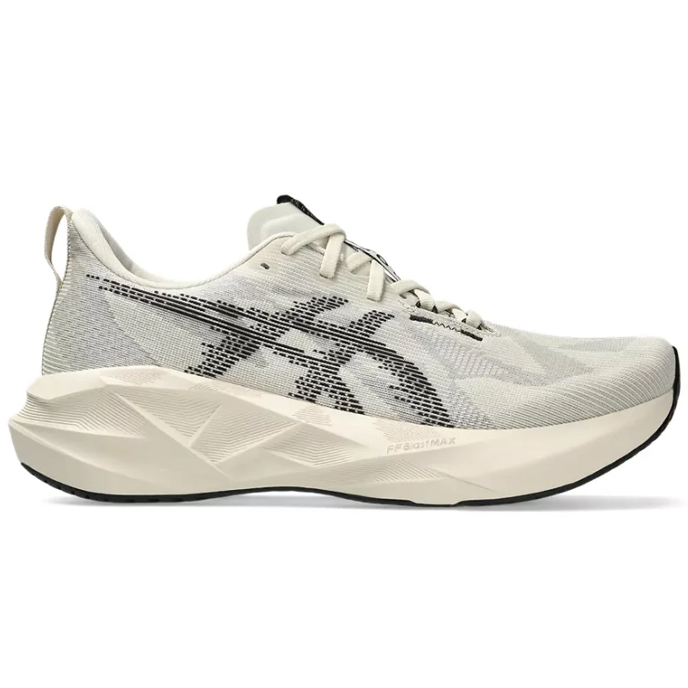 Men's Asics Novablast 5, Oatmeal/Black, 9.5 D Medium