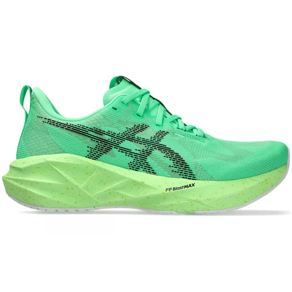 Men's Asics Novablast 5, Vital Green/Black, 12 D Medium