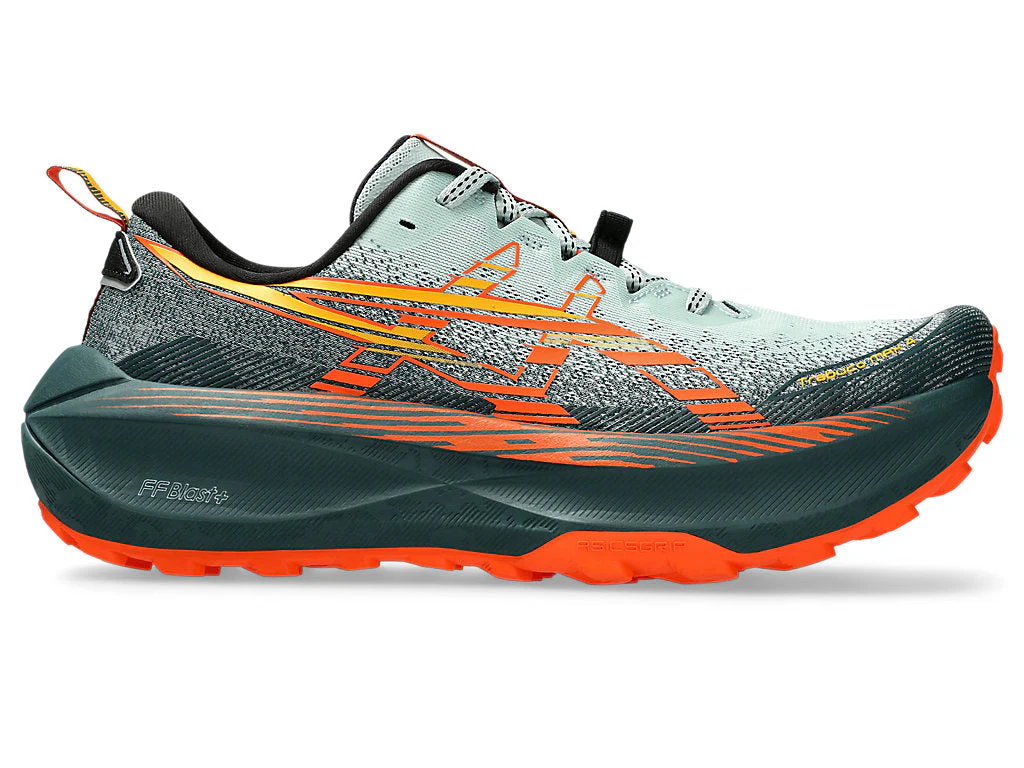 Men's Asics Trabuco Max 4, Cold Moss/Nova Orange, 10.5 D Medium