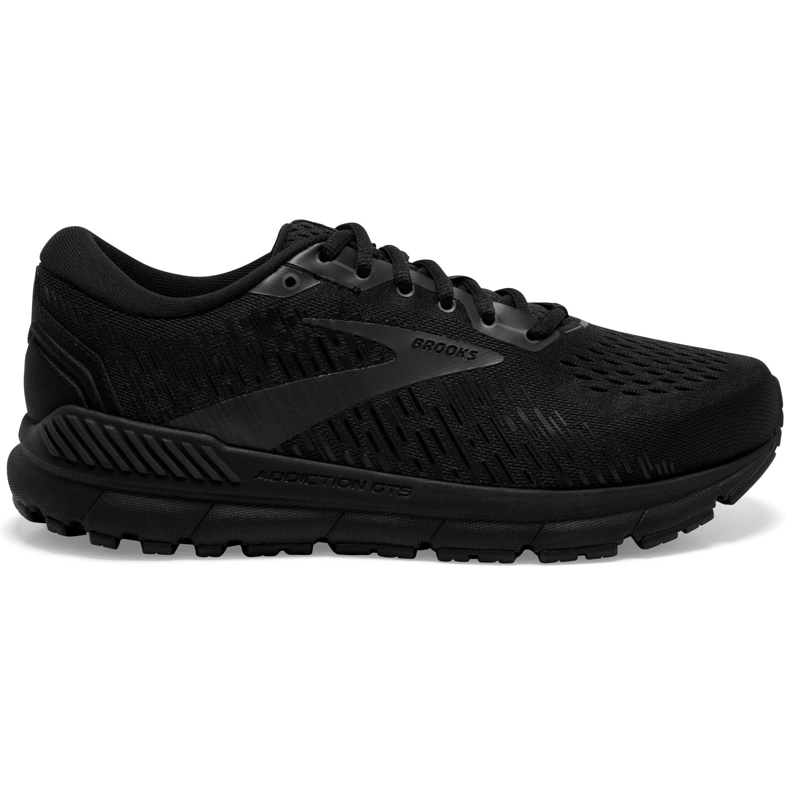 Men's Brooks Addiction GTS 15, Black/Black/Ebony, 16 2E Wide