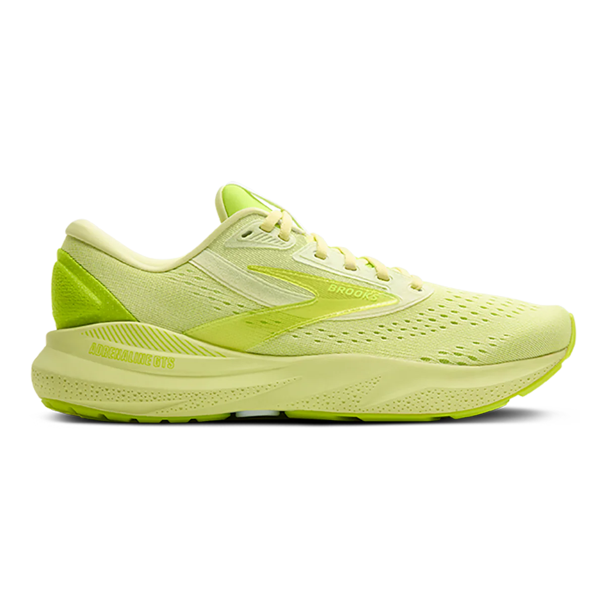 Men's Brooks Adrenaline GTS 24, Lime Green/Nightlife, 13 D Medium