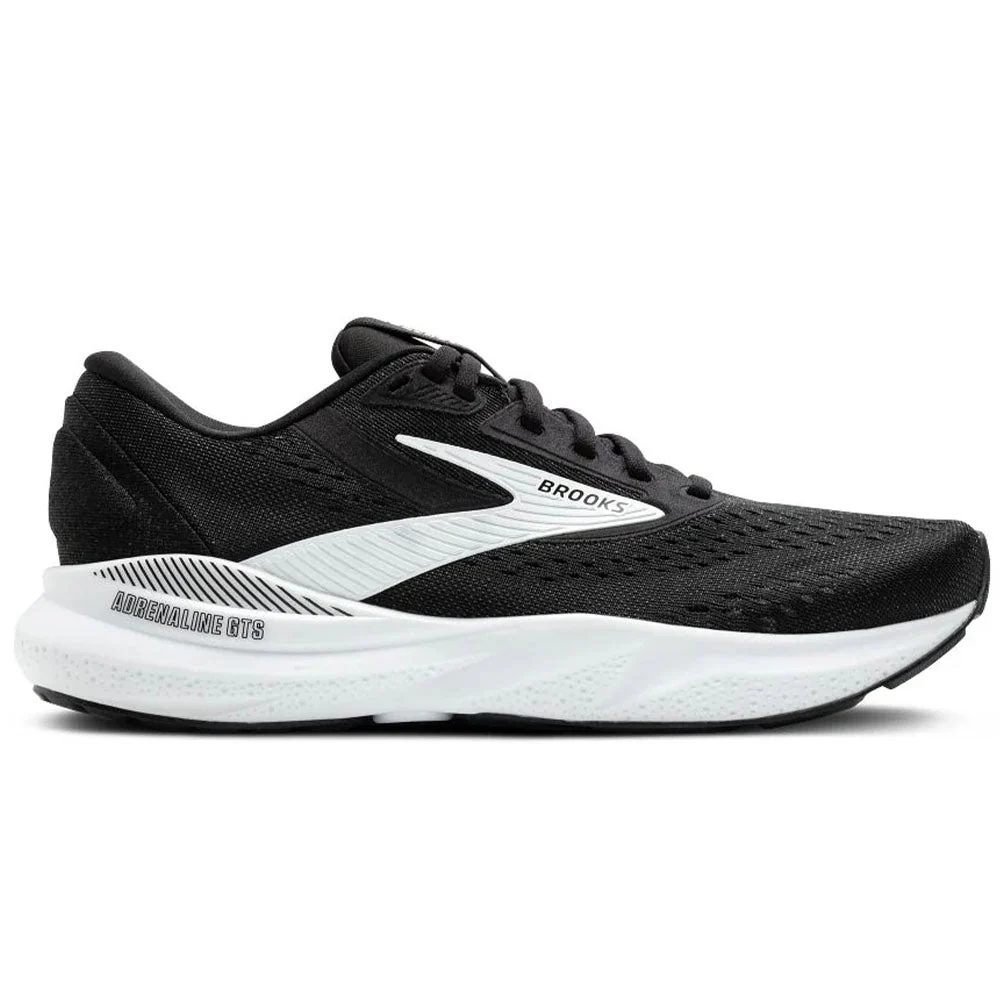 Men's Brooks Adrenaline GTS 24, Black/White, 10.5 D Medium
