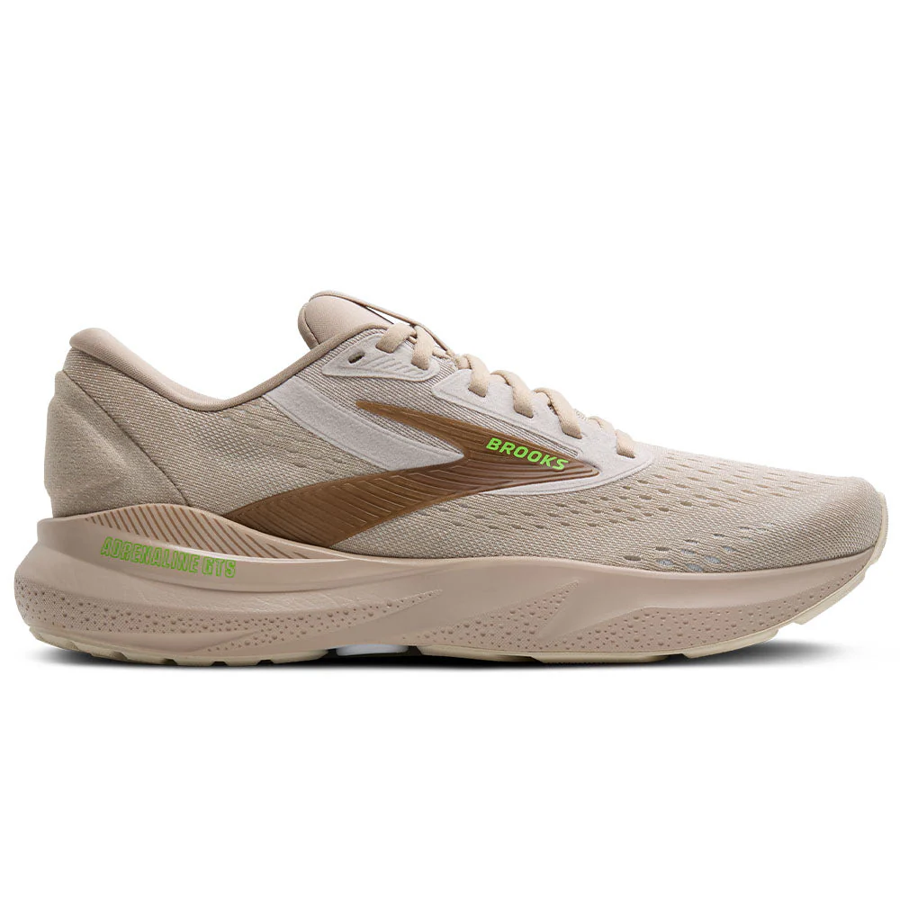Men's Brooks Adrenaline GTS 24, Chateau Grey/Portabella/Green, 10.5 D Medium