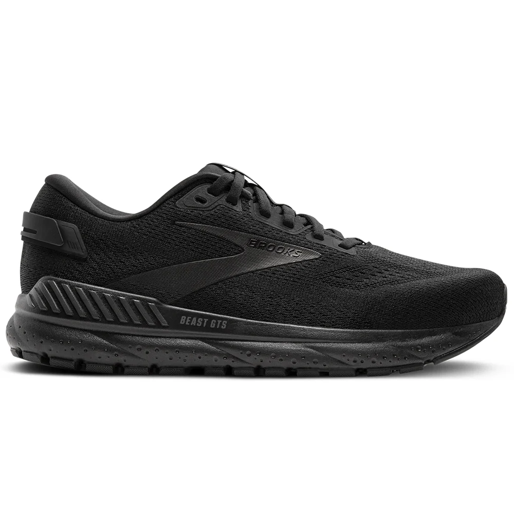 Men's Brooks Beast GTS 24, Black/Black/Ebony, 10.5 2E Wide