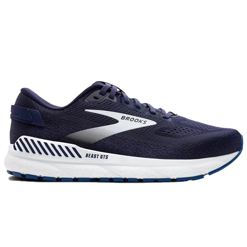 Men's Brooks Beast GTS 24, Peacoat/True Navy/White, 15 4E Extra Wide