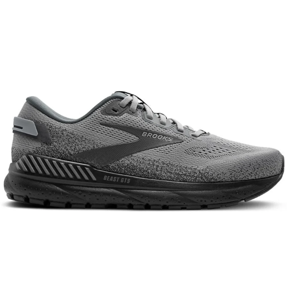 Men's Brooks Beast GTS 24, Primer Grey/Ebony, 8 2E Wide