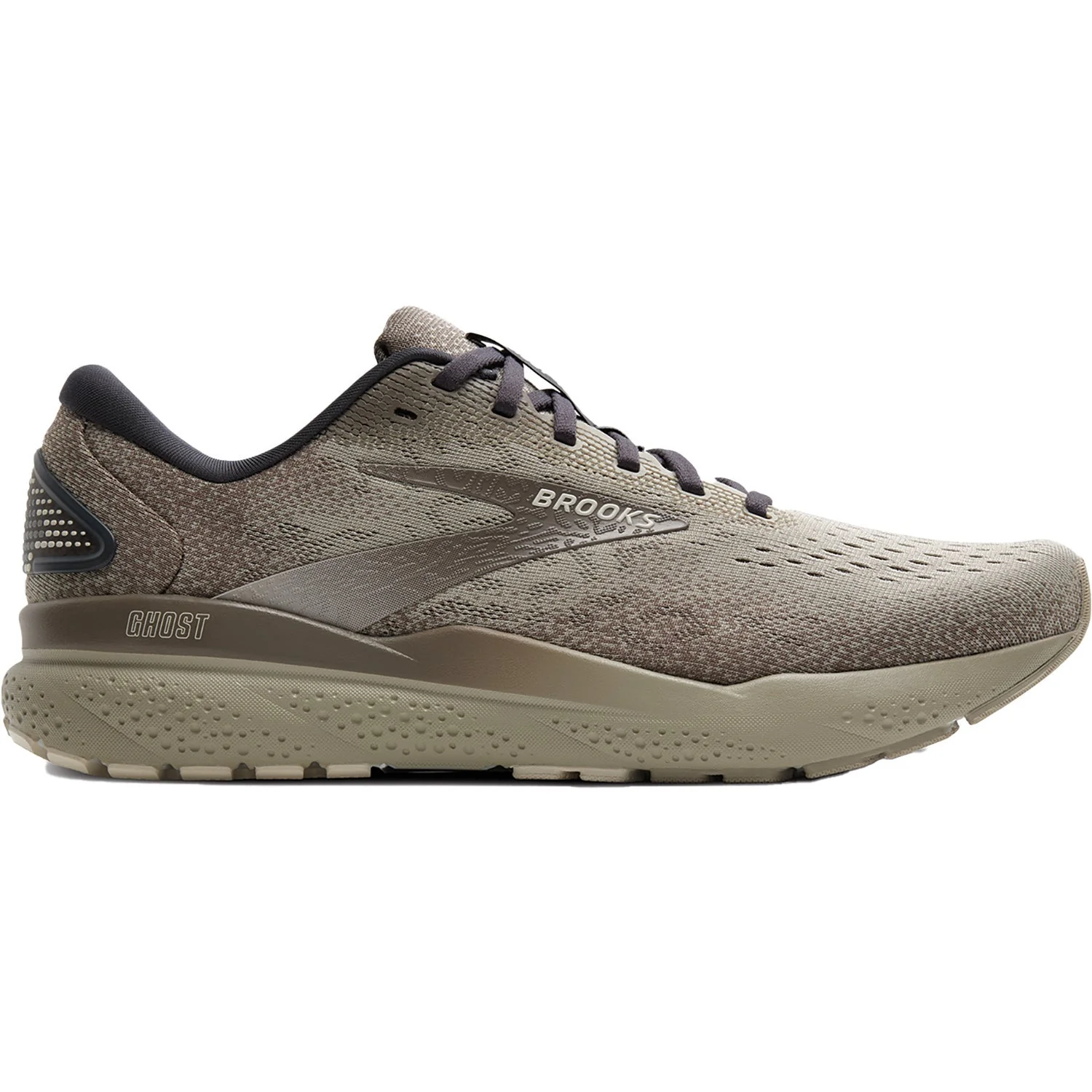 Men's Brooks Ghost 16, London Fog/Falcon/Coconut, 8 D Medium