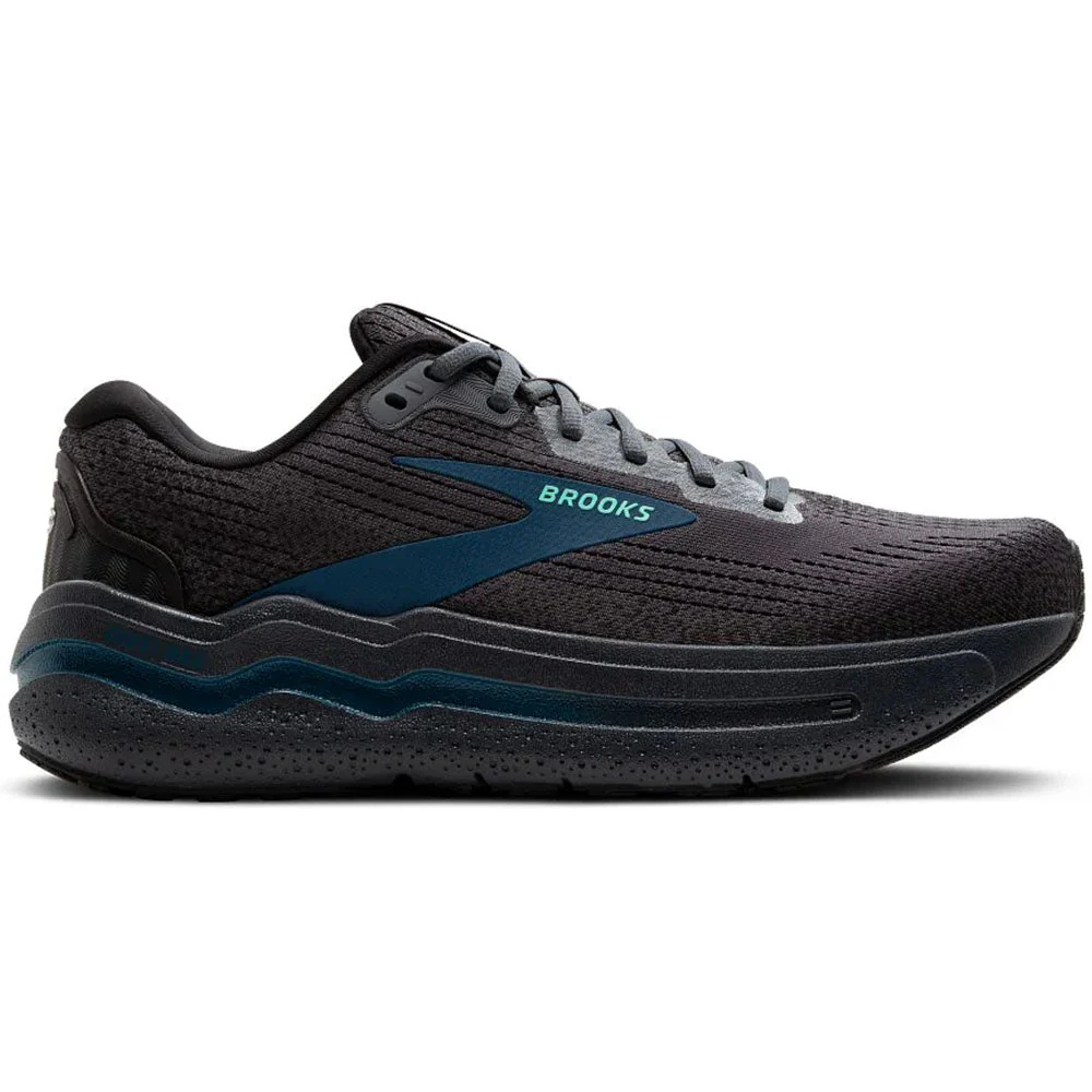 Men's Brooks Ghost Max 2, Ebony/Cockatoo/Blue Sapphire, 8.5 4E Extra Wide