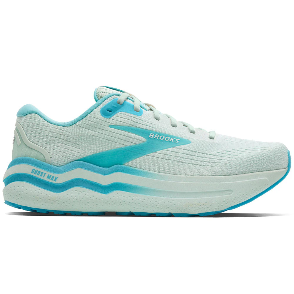Men's Brooks Ghost Max 2, HoneyDew/Blue/White, 12 D Medium