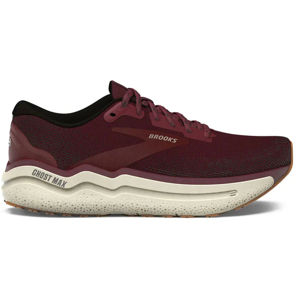 Men's Brooks Ghost Max 2, Truffle/Black/Coconut, 9 D Medium