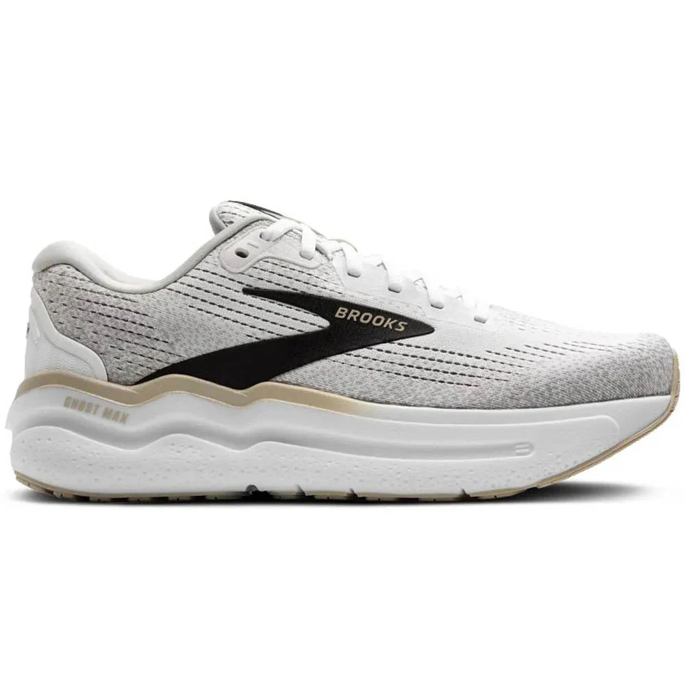 Men's Brooks Ghost Max 2, White/Pelican/Oyster, 9 D Medium
