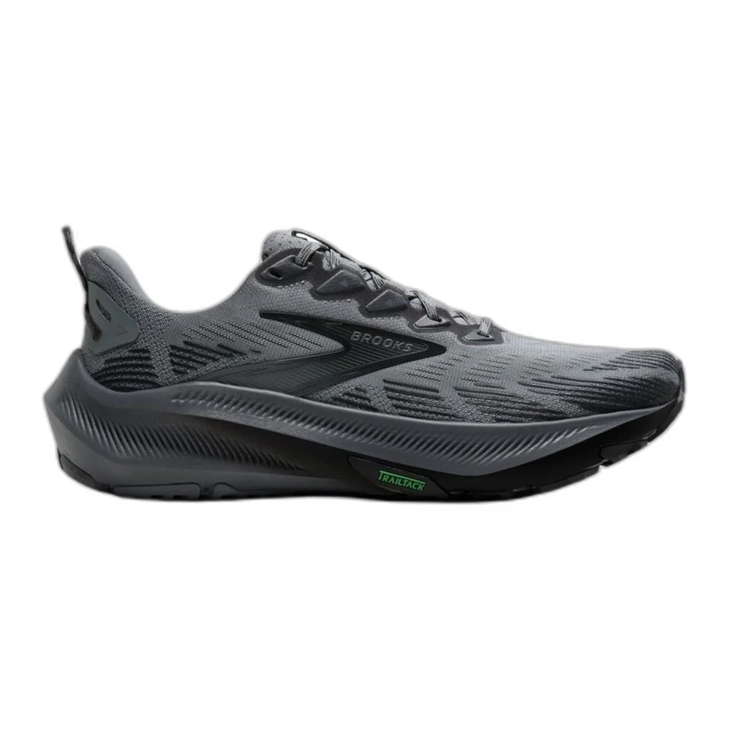 Men's Brooks Ghost Trail, Gray/Gray/Blackened Pearl, 10.5 2E Wide
