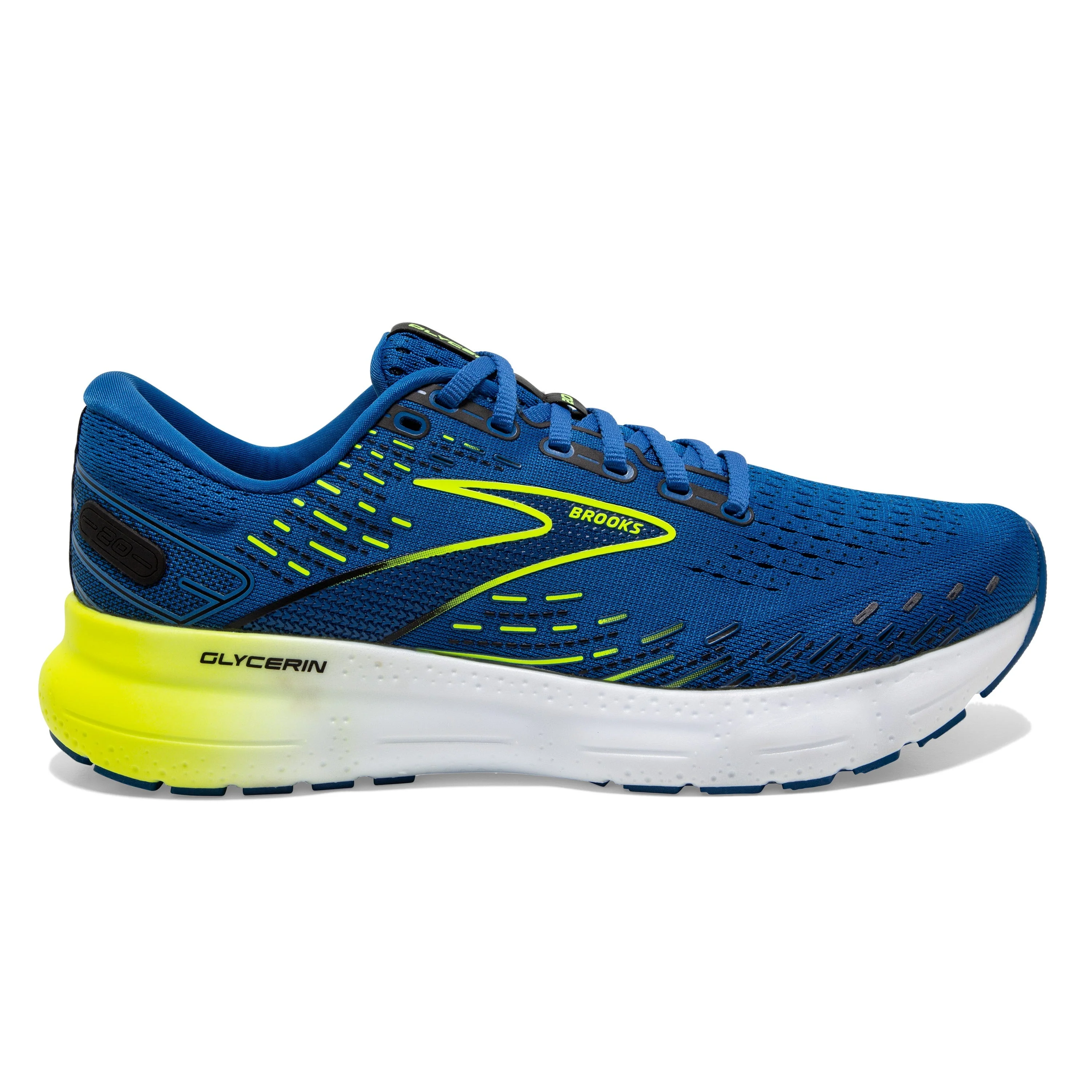 Men's Brooks Glycerin 20, Blue/Nightlife/White, 10.5 D Medium