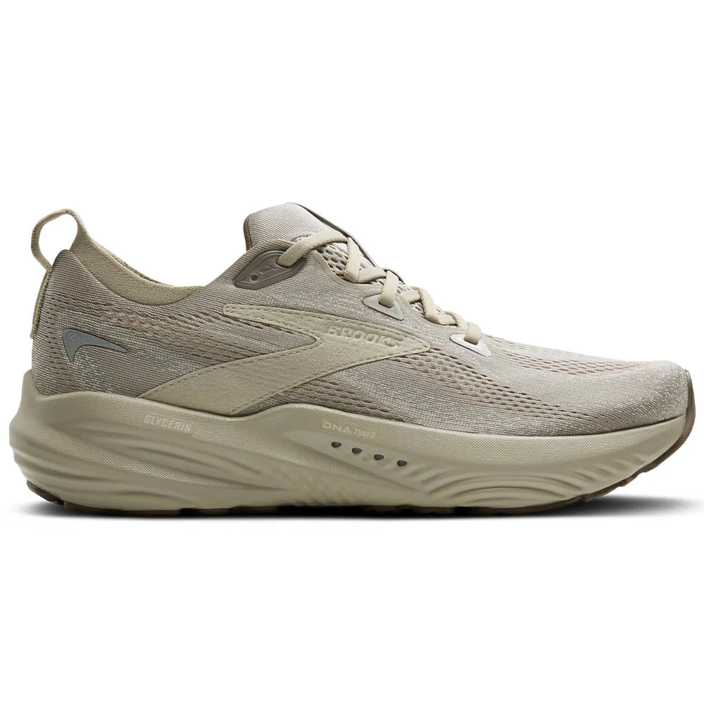 Men's Brooks Glycerin 22, London Fog/Almond Oil/Falcon, 8 D Medium