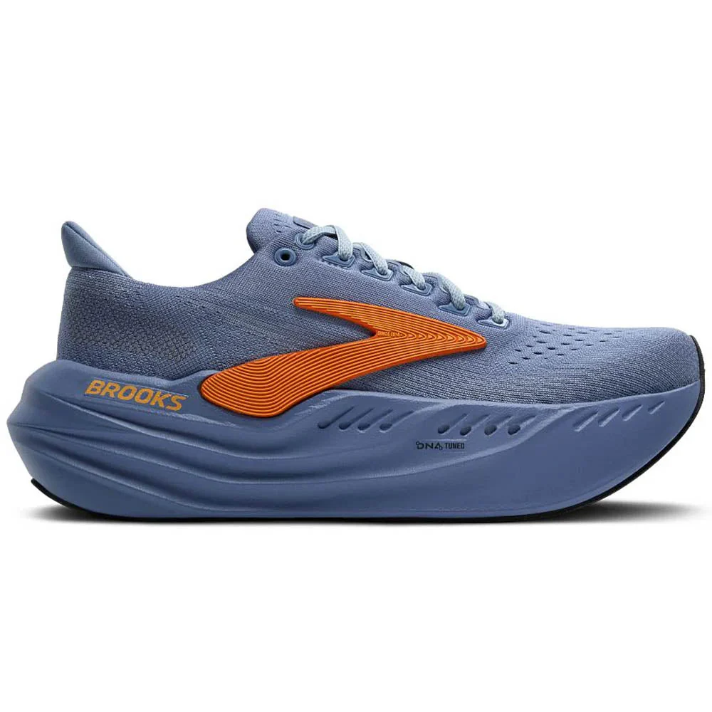 Men's Brooks Glycerin Max, Country Blue/Sky/Orange, 10.5 D Medium