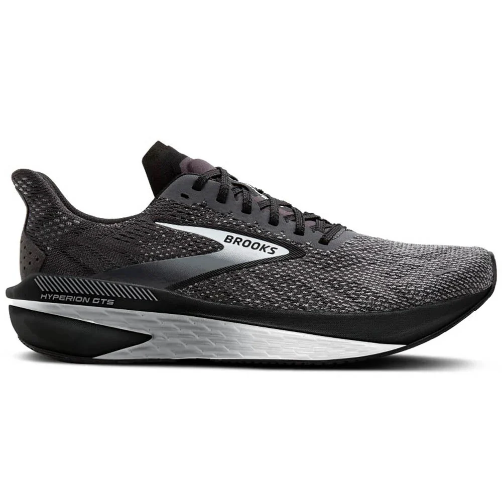 Men's Brooks Hyperion GTS 2, Black/Ebony/Primer Gray, 10.5 D Medium