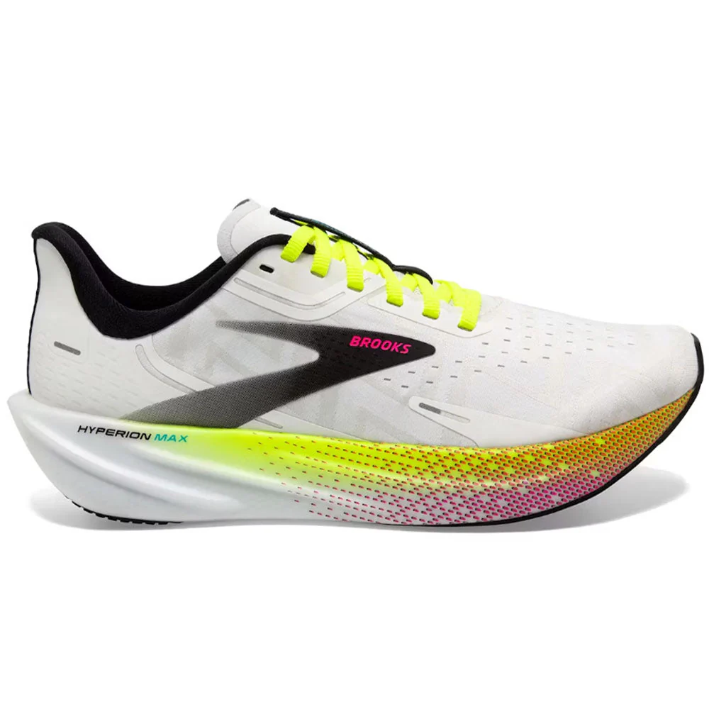 Men's Brooks Hyperion Max, White/Black/Nightlife, 9 D Medium