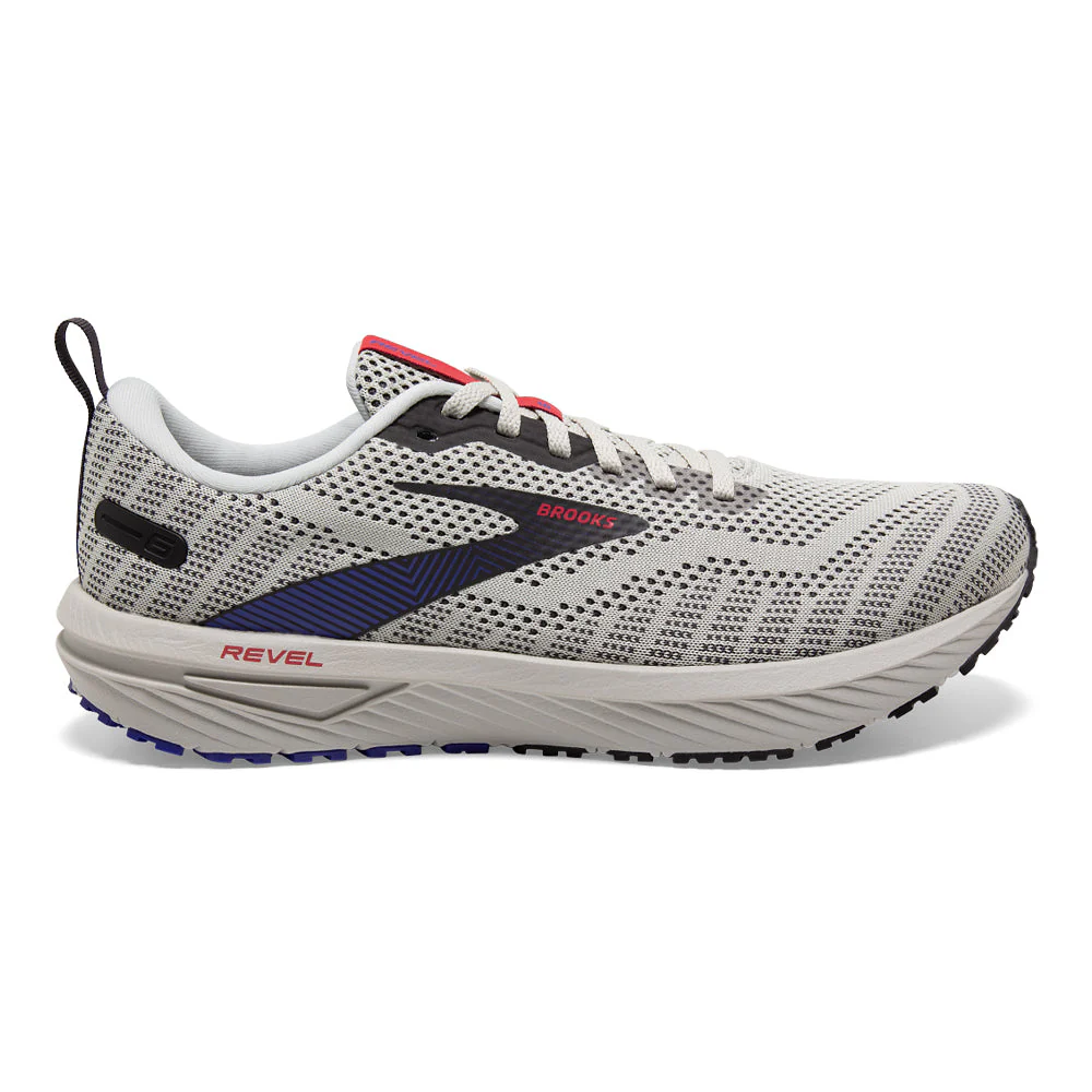 Men's Brooks Revel 6, Dawn Blue/Cayenne/Nine Iron, 7.5 D Medium