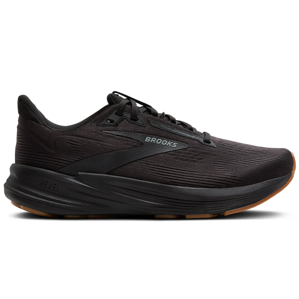Men's Brooks Revel 8, Black/Black, 14 D Medium