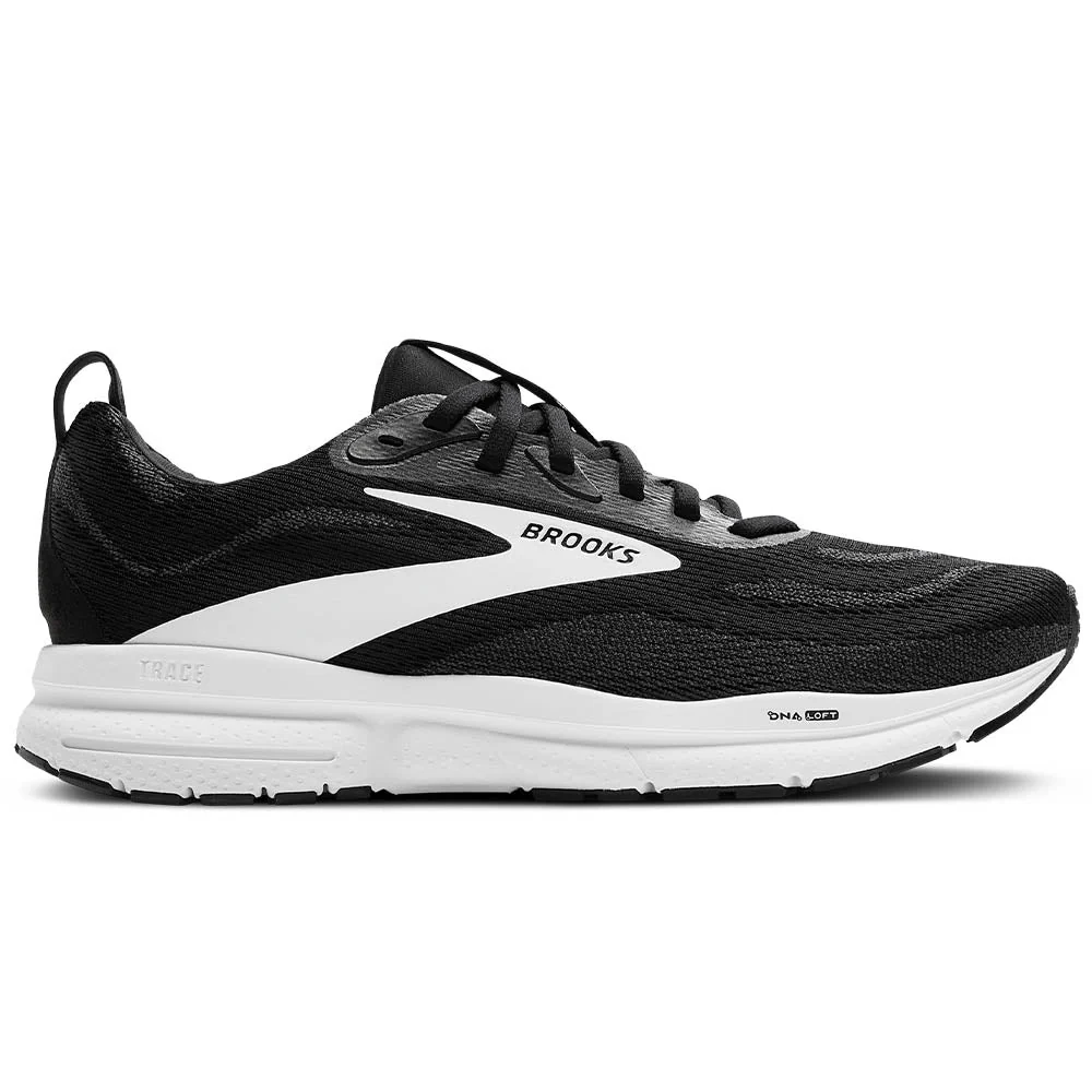 Men's Brooks Trace 4, Black/Grey/White, 10.5 D Medium
