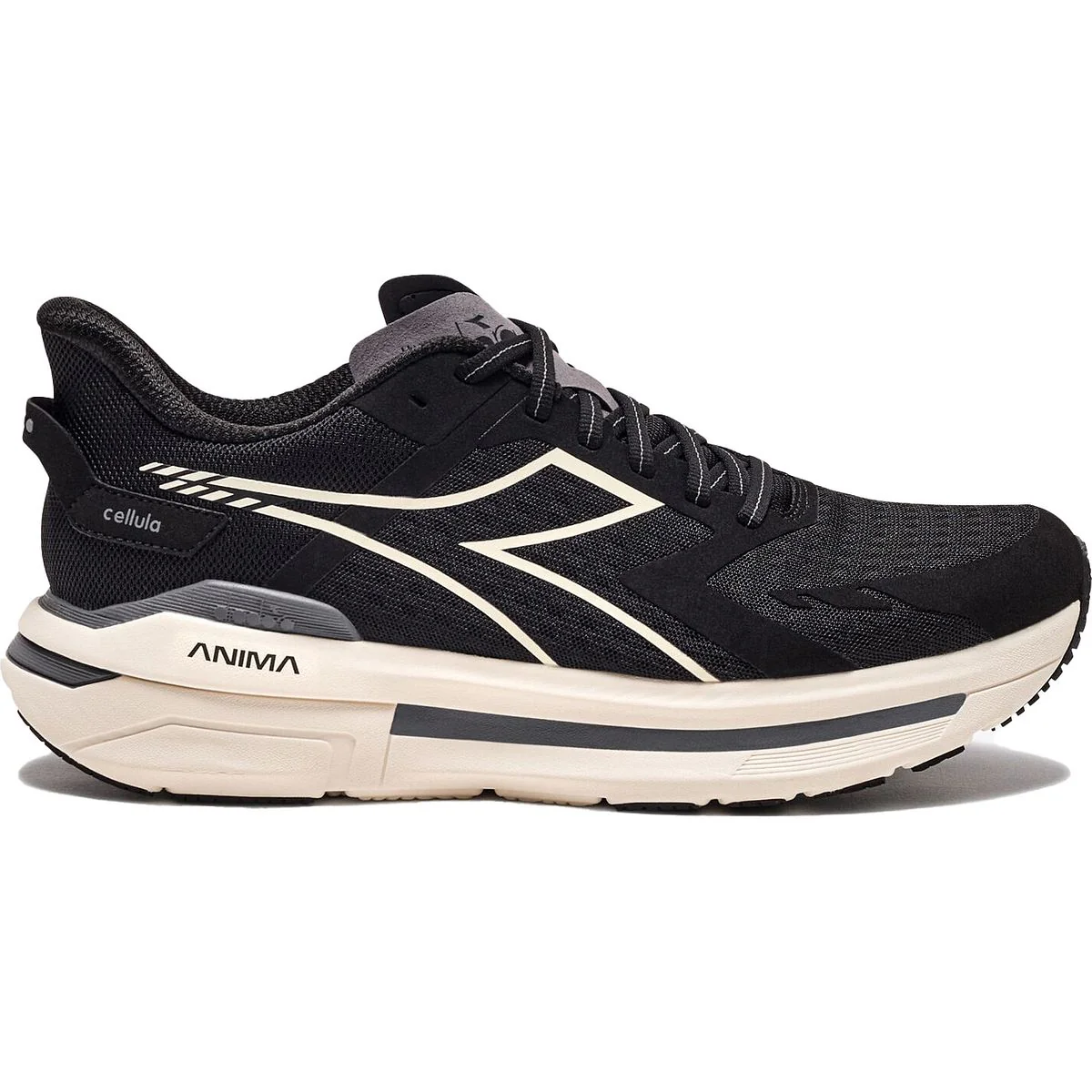 Men's Diadora Cellula, Black/Whisper White, 12.5 D Medium